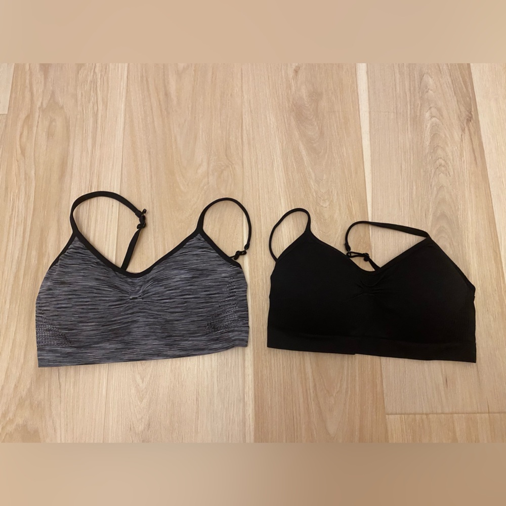 Women's Black and Gray Sport Bra set of two St Eve - Picture 3 of 11